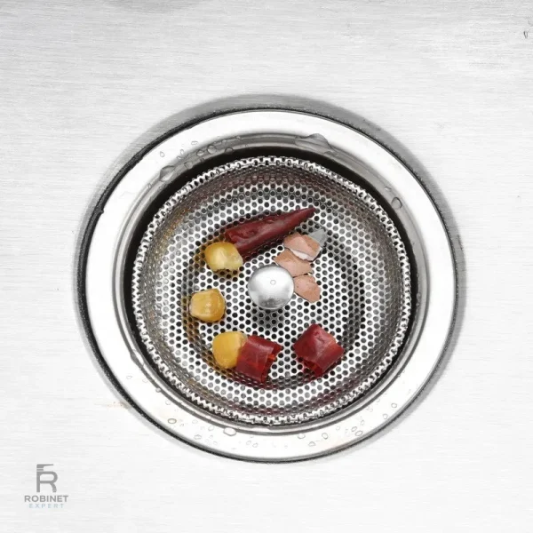 Bouchon en acier inoxydable pour collecteur d'évier