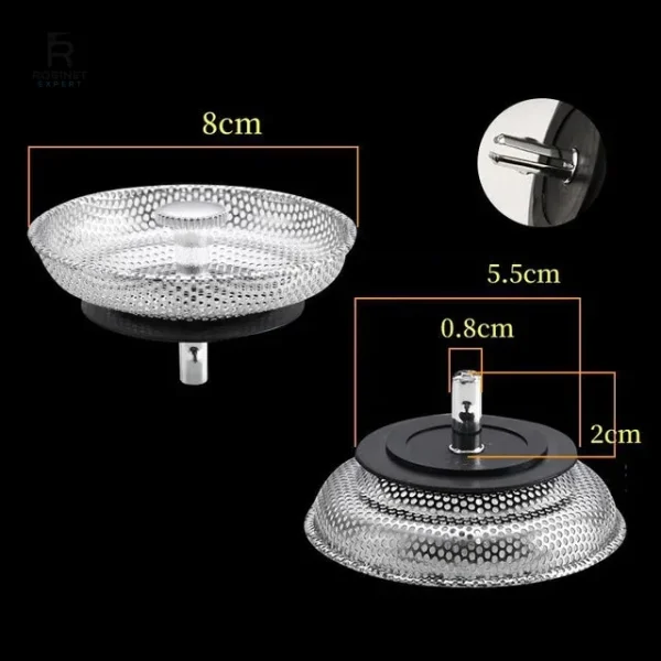 Bouchon de drainage résistant en acier inoxydable