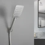 Douchette haute pression chrome anti-calcaire