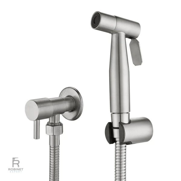 Douchette WC pratique en acier inoxydable