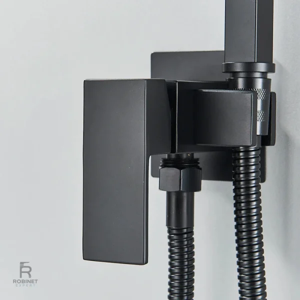 Mitigeur pour douchette WC hygiénique noir