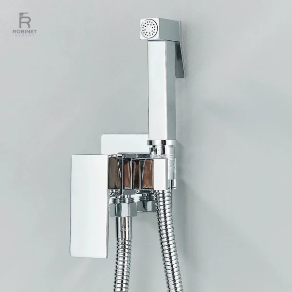 Équipement de salle de bain: douchette WC noir