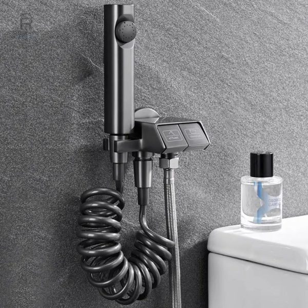 Douchette wc avec contrôle de la température pour sécurité