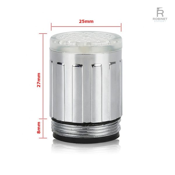 Embout lumineux pour robinet, design moderne et fonctionnel