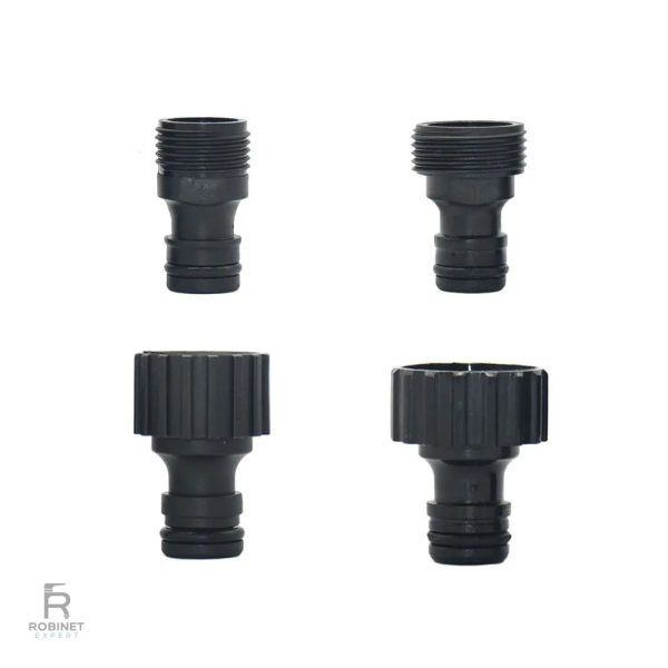 embout-robinet-4-pieces-1 Embout Robinet 4 Pièces, accessoire pratique pour jardinage