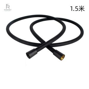 Flexible de douche noir pour une finition chic
