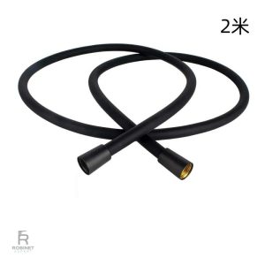 Flexible de douche noir, accessoire de salle de bain stylé