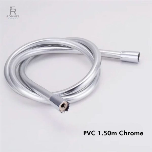 flexible-de-douche-pvc-chrome-1 Flexible de douche en PVC avec finition chrome