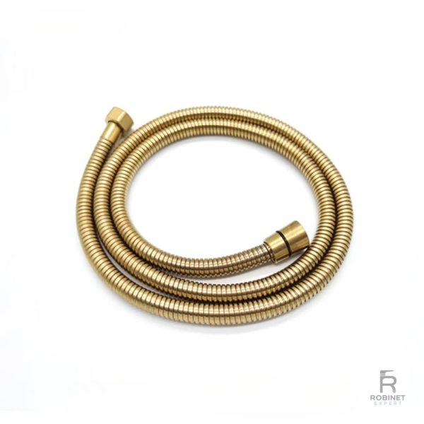 Flexible de douche renforcé couleur or