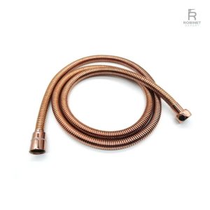 Flexible de douche renforcé en or rose, design élégant