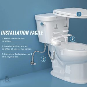 Bidet à jet réglable pour un confort optimal