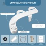 Accessoire WC japonais avec double buse pratique