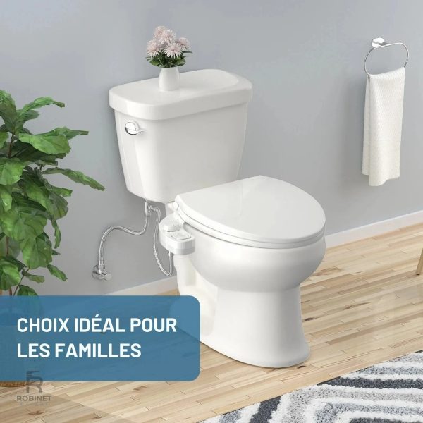 Kit de douchette pour WC avec jet ajustable