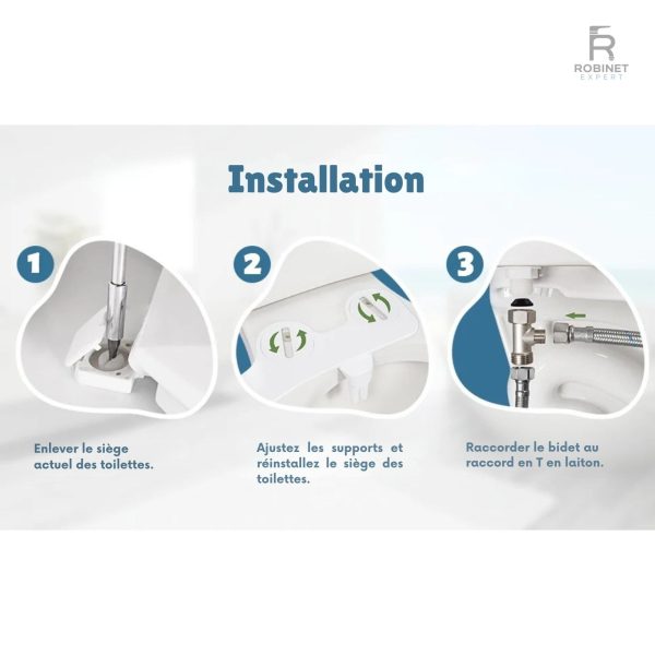 Bidet moderne avec installation rapide