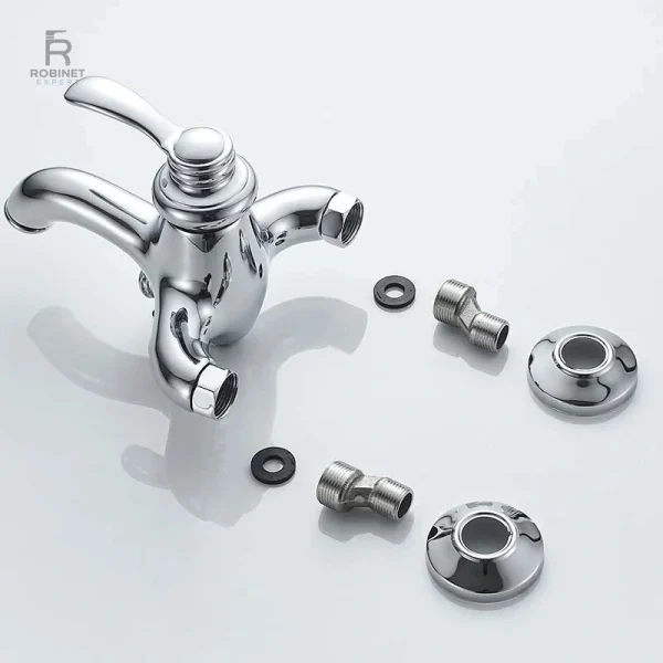 Robinet de douche au design classique, parfait pour décoration vintage