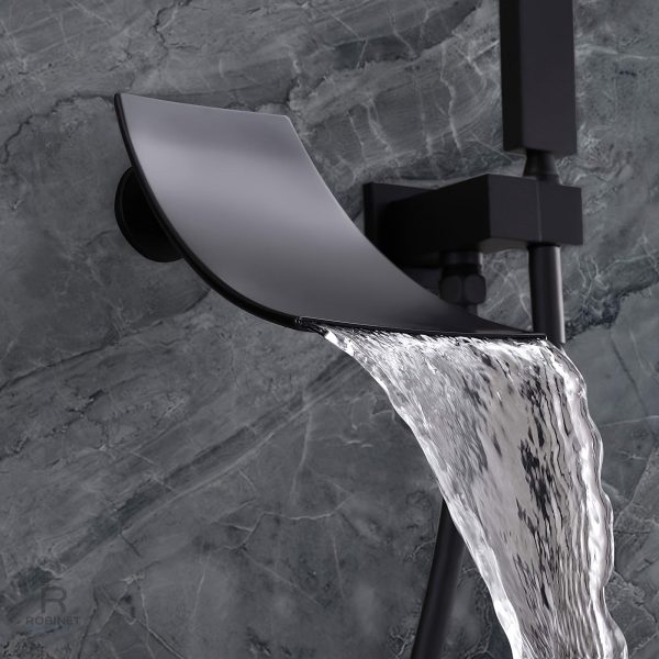 Robinet de baignoire à deux trous design