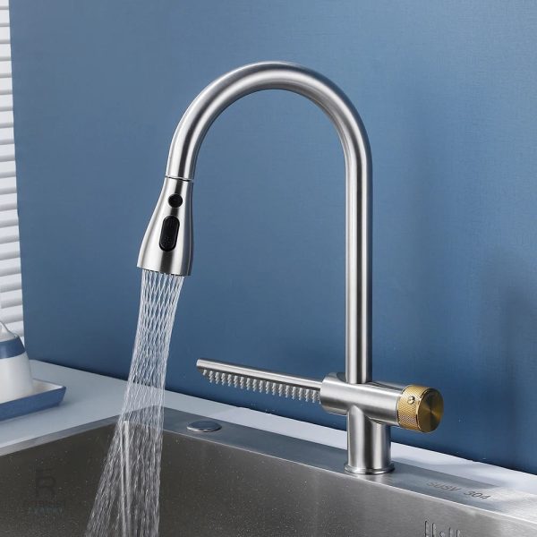 Mitigeur à bec rotatif pour un usage pratique