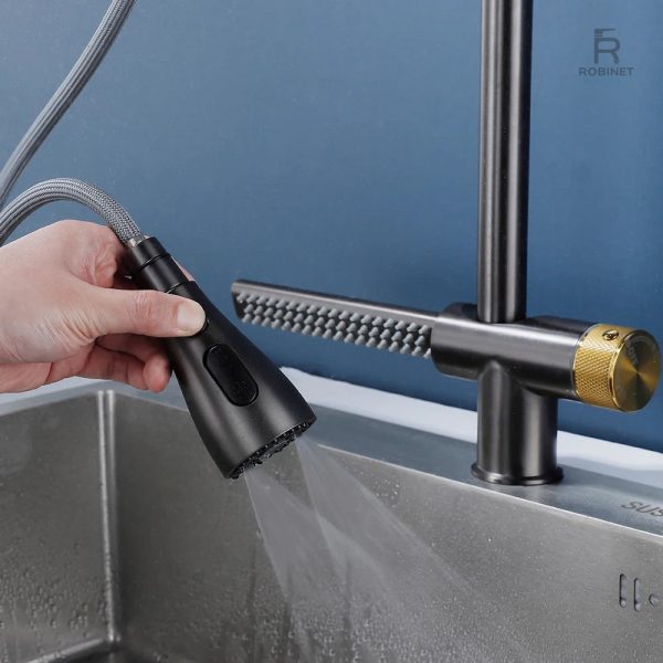 Robinet de cuisine esthétique et fonctionnel