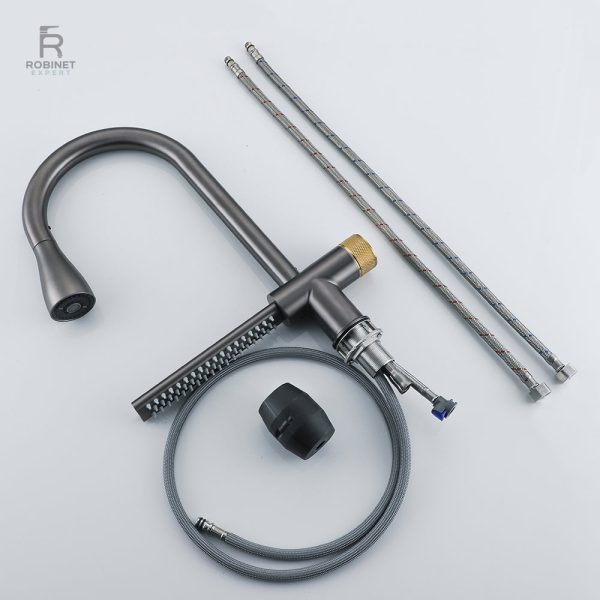 Mitigeur avec bec tournant pour plus de confort