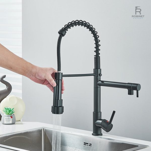 Douchette extractible pour un usage facile en cuisine