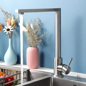 Mitigeur cuisine long bec élégant et fonctionnel