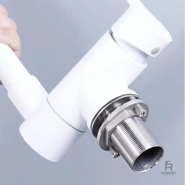 Mitigeur Blanc design pour évier de cuisine
