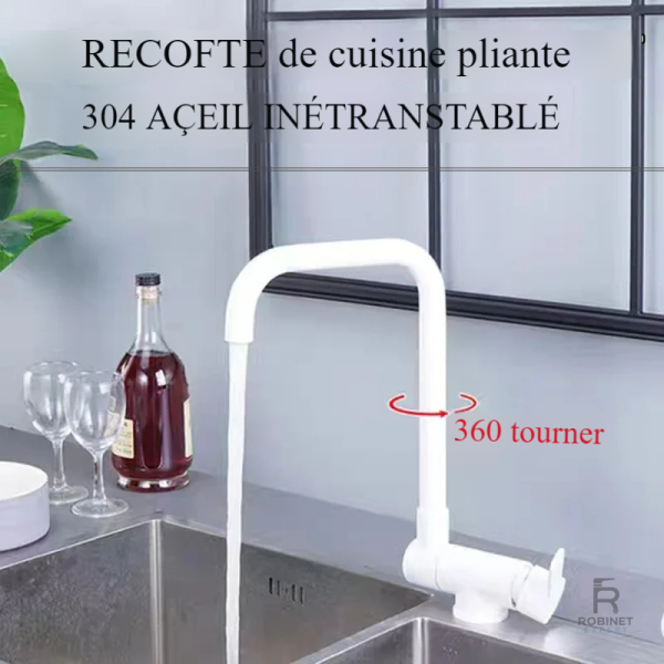 Robinet Rabattable pratique pour cuisine compacte