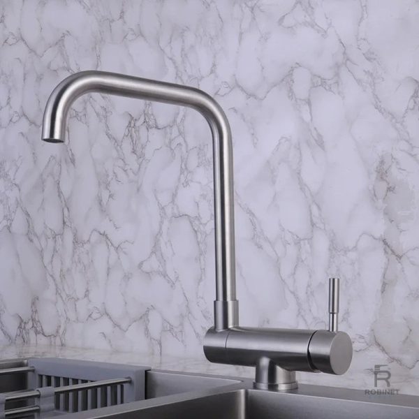 Robinet rabattable pour un gain de place en cuisine