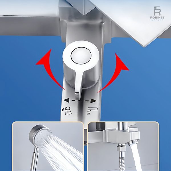 Robinet de baignoire moderne en inox