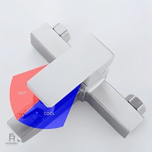 Accessoire de salle de bain : mitigeur inox