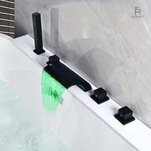 Mitigeur de salle de bain avec éclairage LED intégré
