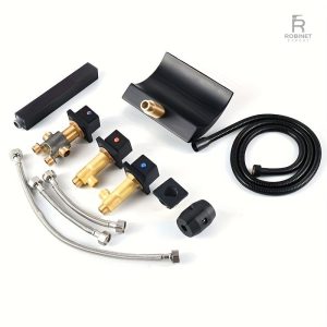 Robinet de baignoire design avec fonctionnalités LED