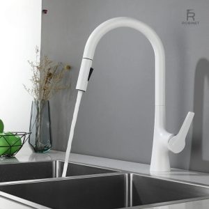 Mitigeur de cuisine avec douchette pivotante