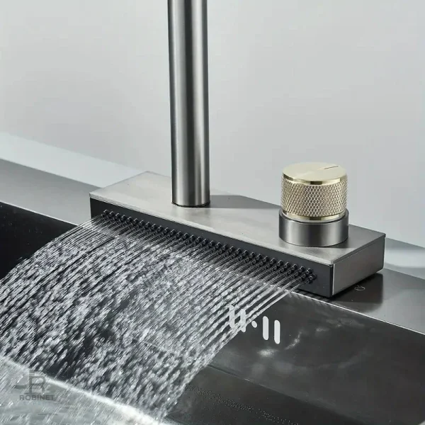 Robinet de cuisine monocommande pratique et ergonomique