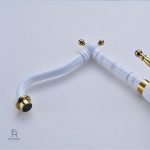 Mitigeur blanc pour une touche rétro dans la cuisine
