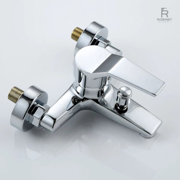 Robinet de douche élégant avec finition chromée