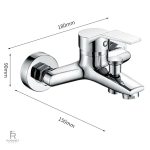 Robinet de douche avec contrôle de température ajustable