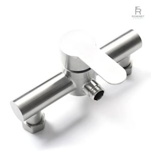Mitigeur salle de bain en inox élégant