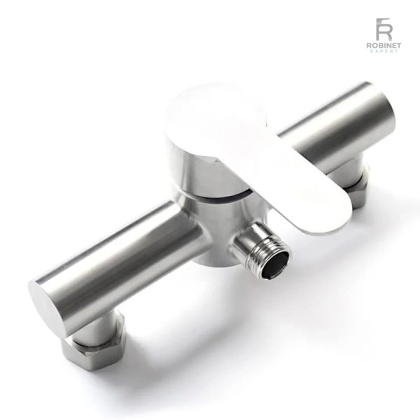 Mitigeur salle de bain en inox élégant