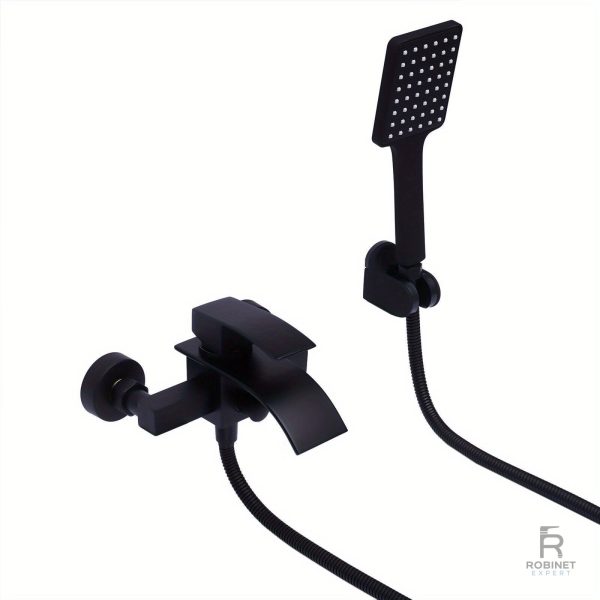 mitigeur-douche-noir-1 Mitigeur Douche Noir moderne pour salle de bain