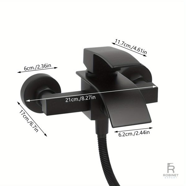 Accessoire de douche noir pour une ambiance raffinée