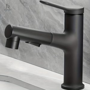 Robinet de salle de bain avec finition soignée