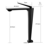Robinet de salle de bain, esthétique minimaliste