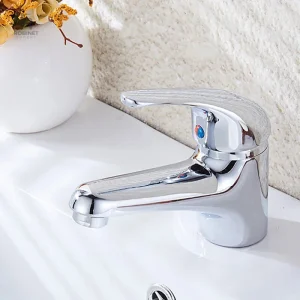 Mitigeur lavabo monocommande avec bec cascade
