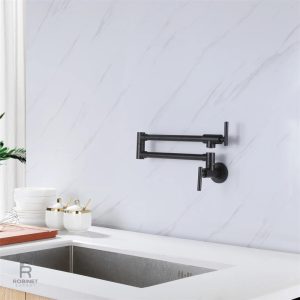 Mitigeur de cuisine, installation murale pratique