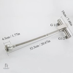 Robinet mural cuisine flexible et pratique