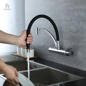 Mitigeur cuisine mural en silicone durable