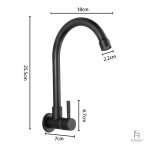 Mitigeur noir pour cuisine, finition chic et sobre