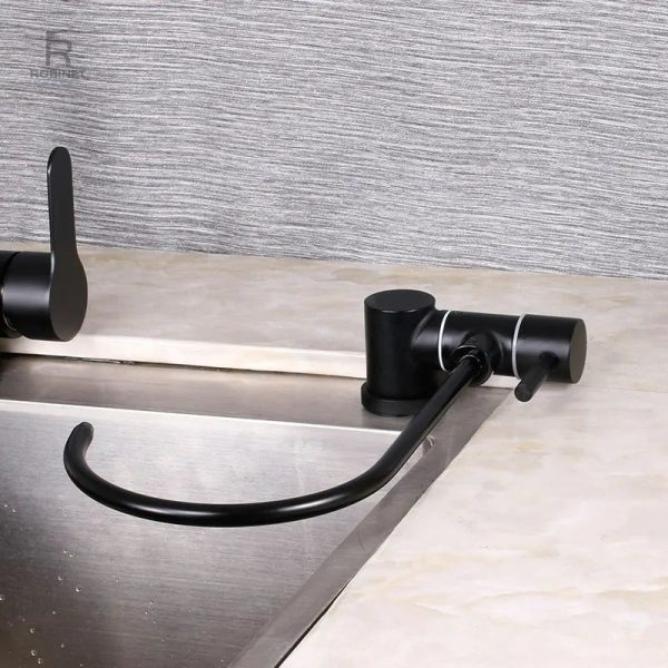 Mitigeur cuisine avec fonctionnalité rabattable