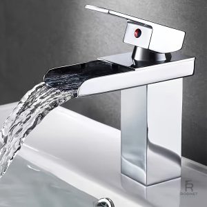 Robinet de salle de bain design style cascade